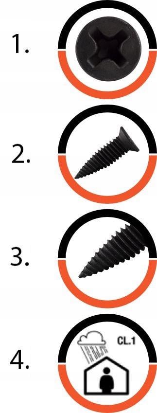 Шурупы острые Simpson для профилей Simpson Gk CD 3,9x14 мм 500 шт. (2697550136) - фото 4 Шурупы острые Simpson для профилей Simpson Gk CD 3,9x14 мм 500 шт. (2697550136) - фото 4