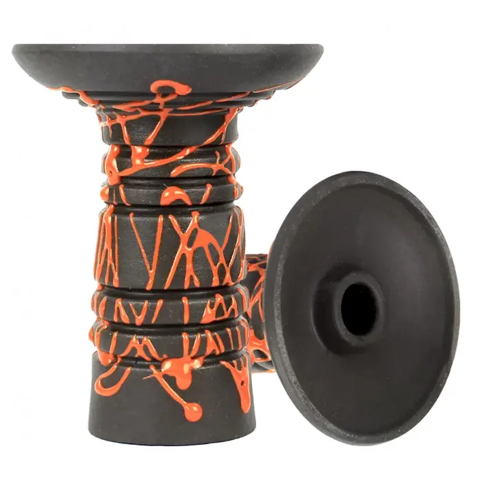 Чаша Gusto Bowls Alien Black Glaze Orange (23765)