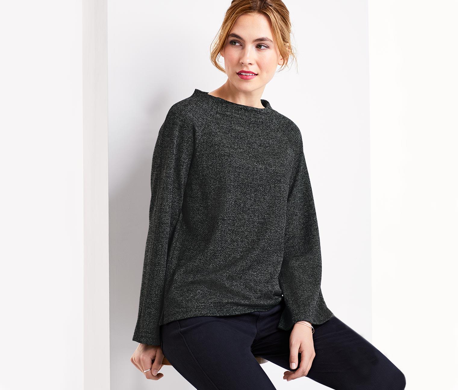 Толстовка TCM Tchibo T1682946473 р. 40/42 Чорний/Білий (2481524821) - фото 4