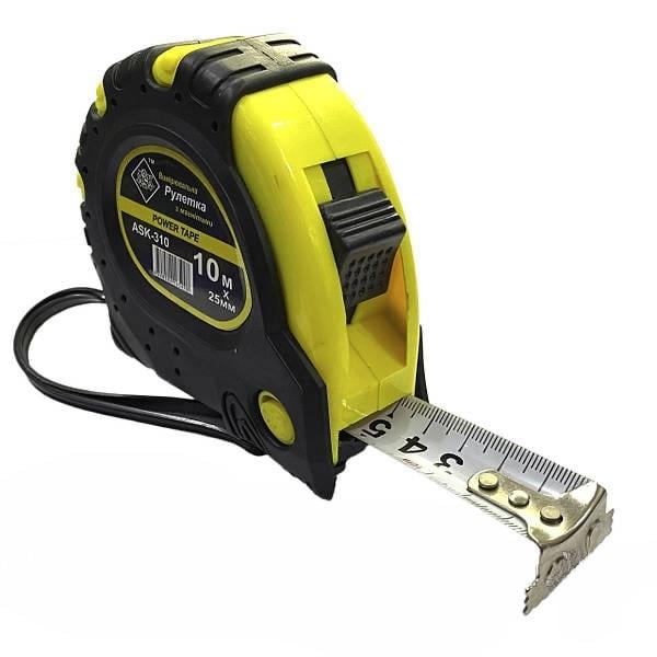Рулетка измерительная АСК-310 с магнитом 10 м 25 мм (23120919)