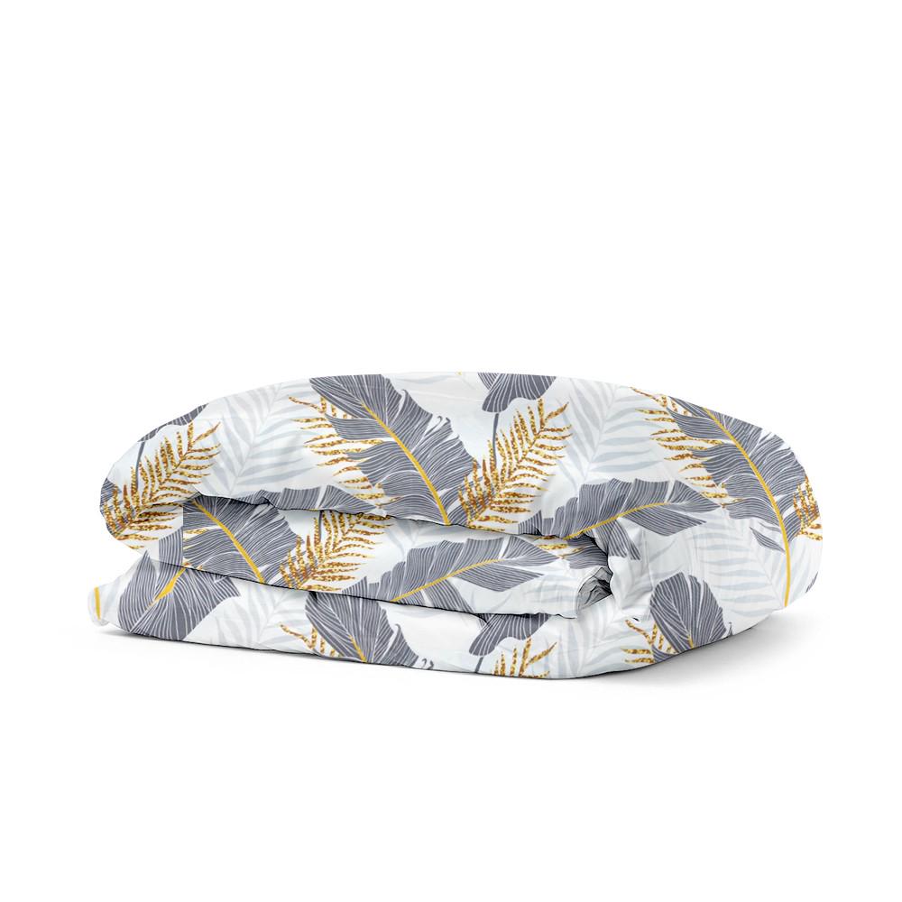 Пододеяльник евро Cosa Grey Palm 200х220 см (4822052090190)