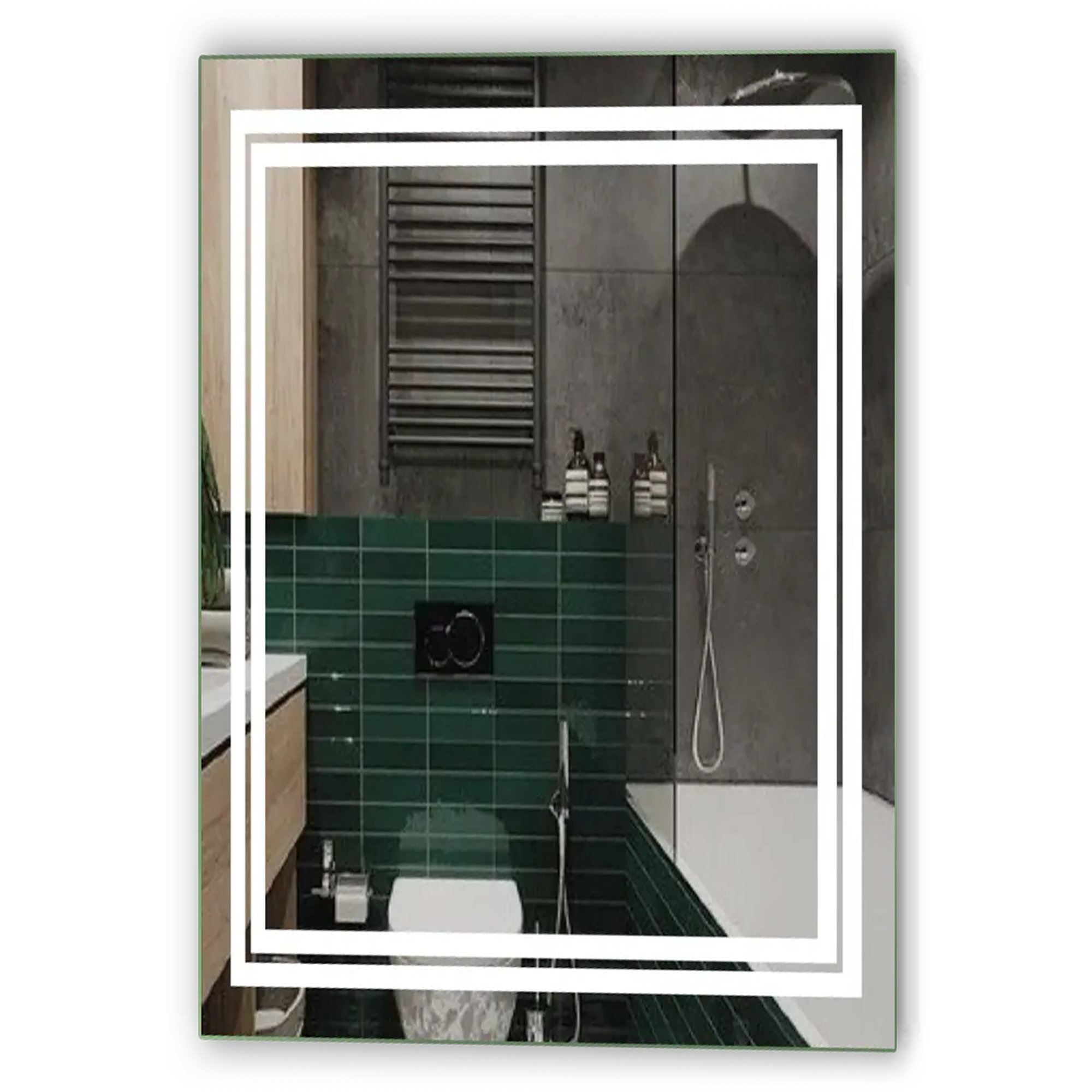 Зеркало DecorLed Led с подсветкой в ванную комнату 600x800 мм (ZSD-005) Зеркало DecorLed Led с подсветкой в ванную комнату 600x800 мм (ZSD-005)