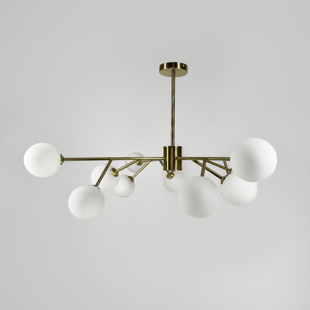 Люстра стельова Grand Bunch на 12 плафонів Ø 110 см Латунь (AOC 20/12 АВ) - фото 4 Люстра стельова Grand Bunch на 12 плафонів Ø 110 см Латунь (AOC 20/12 АВ) - фото 4