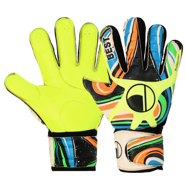 Рукавички воротарські FDSPORT із захистом пальців BEST (FB-505_Салатовий-чорний_8) Рукавички воротарські FDSPORT із захистом пальців BEST (FB-505_Салатовий-чорний_8)