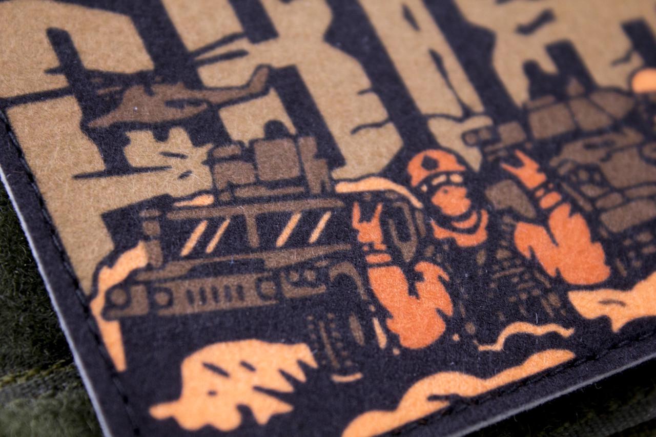 Шеврон "ДВІЖ" 6,5х9 см (2365355349) - фото 3 Шеврон "ДВІЖ" 6,5х9 см (2365355349) - фото 3