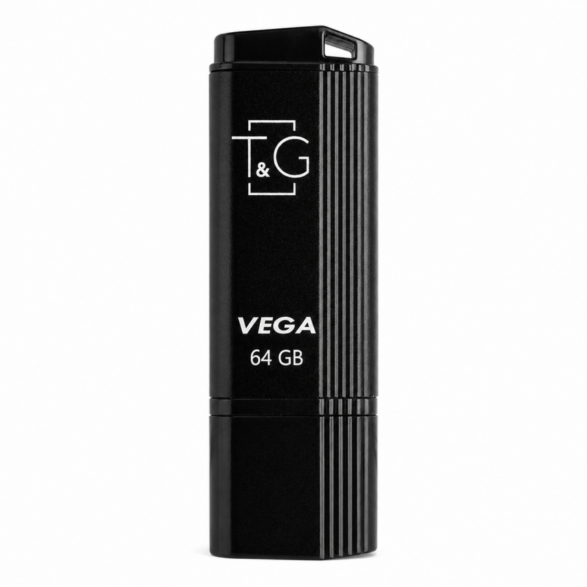 Флэш-память USB T&G Vega 64GB USB 2.0 Black (121)