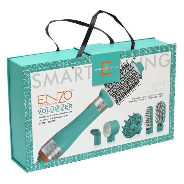 Фен-стайлер ENZO EN 750 6в1 5 насадок 1200 Вт - фото 5