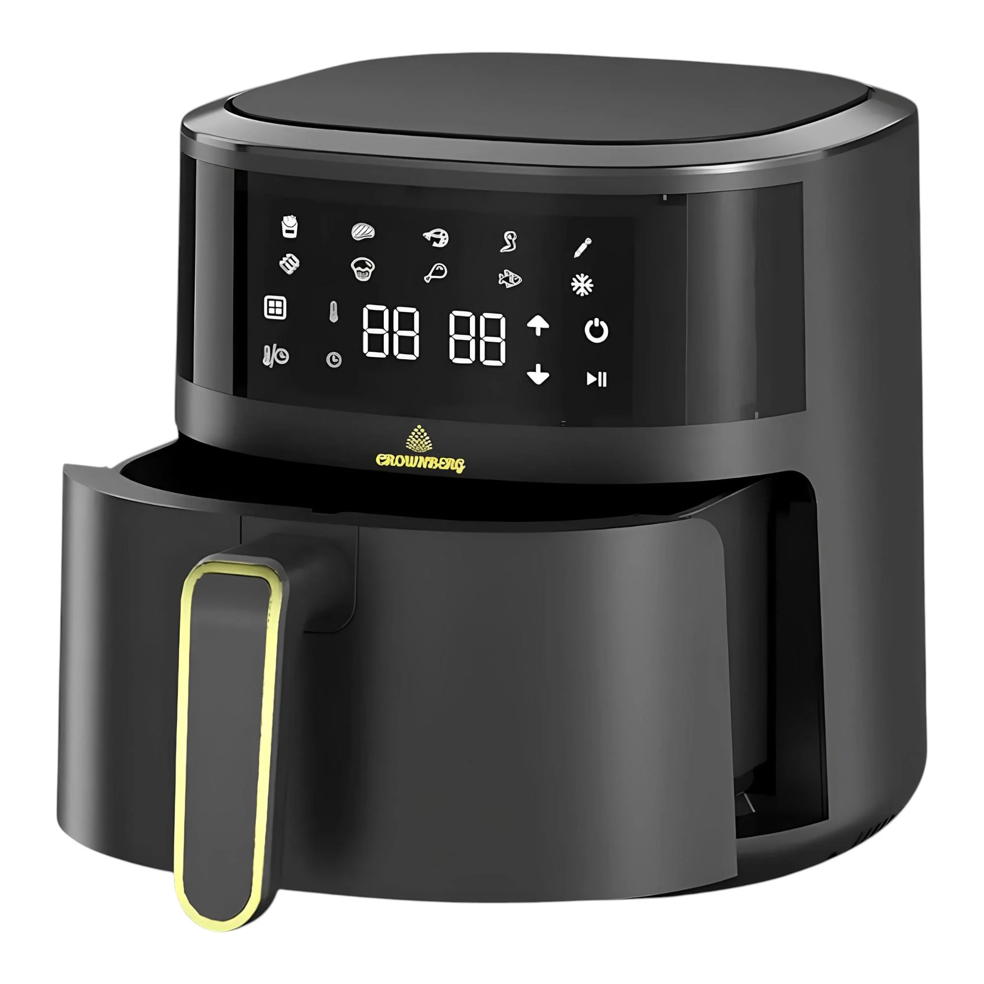 Аэрофритюрница без масла Crownberg CB-5550 2000 Вт с антипригарной чашей 5 л (29081557) Аэрофритюрница без масла Crownberg CB-5550 2000 Вт с антипригарной чашей 5 л (29081557)