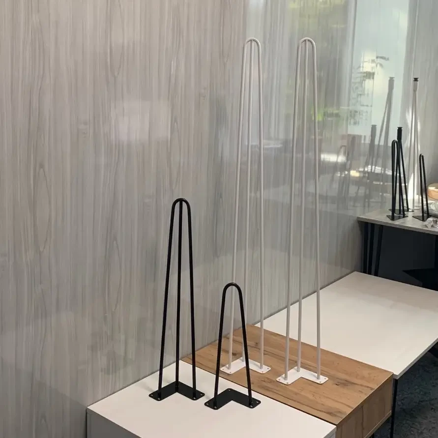 Ніжка шпилька потрійна Krei Hairpin Legs Н 750 мм прут повнотілий Д-10 Білий (НШ1003.75.1) - фото 6