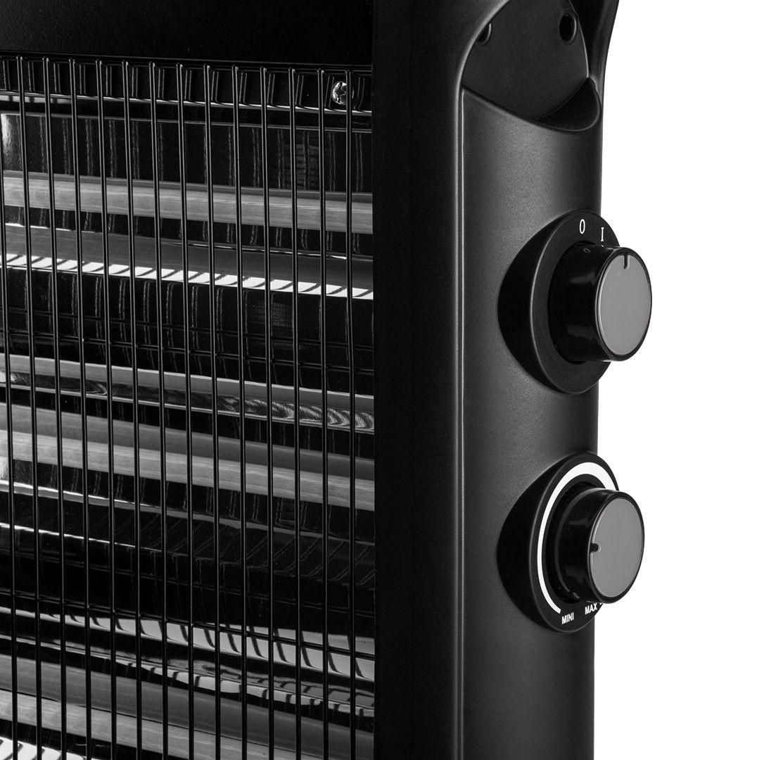 Обогреватель инфракрасный кварцевый напольный 1200 Вт с 4 кварцевыми трубками 1,2 кВт Черный (90-1111) - фото 7 Обогреватель инфракрасный кварцевый напольный 1200 Вт с 4 кварцевыми трубками 1,2 кВт Черный (90-1111) - фото 7