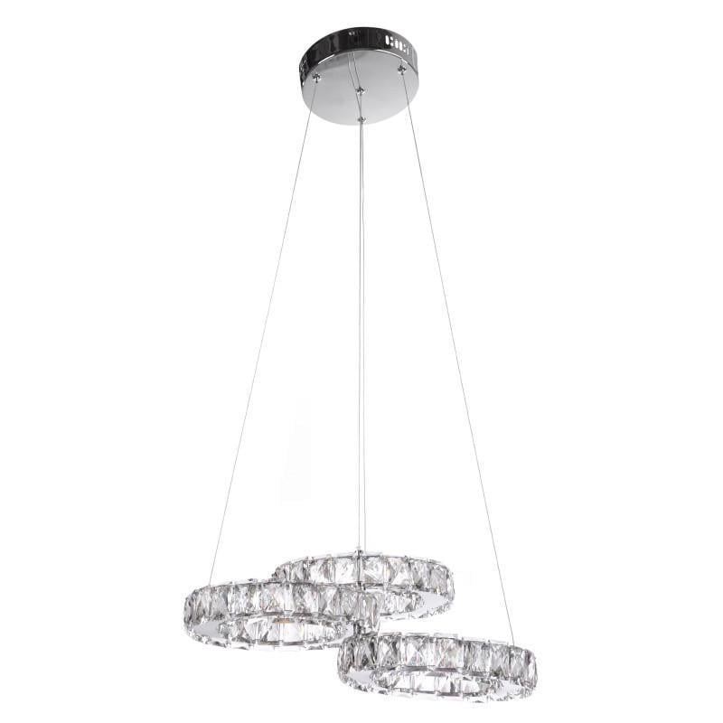 Люстра подвесная хрустальная Brille LED 30W WW+NW+CW CH BR-973S/3 22-433