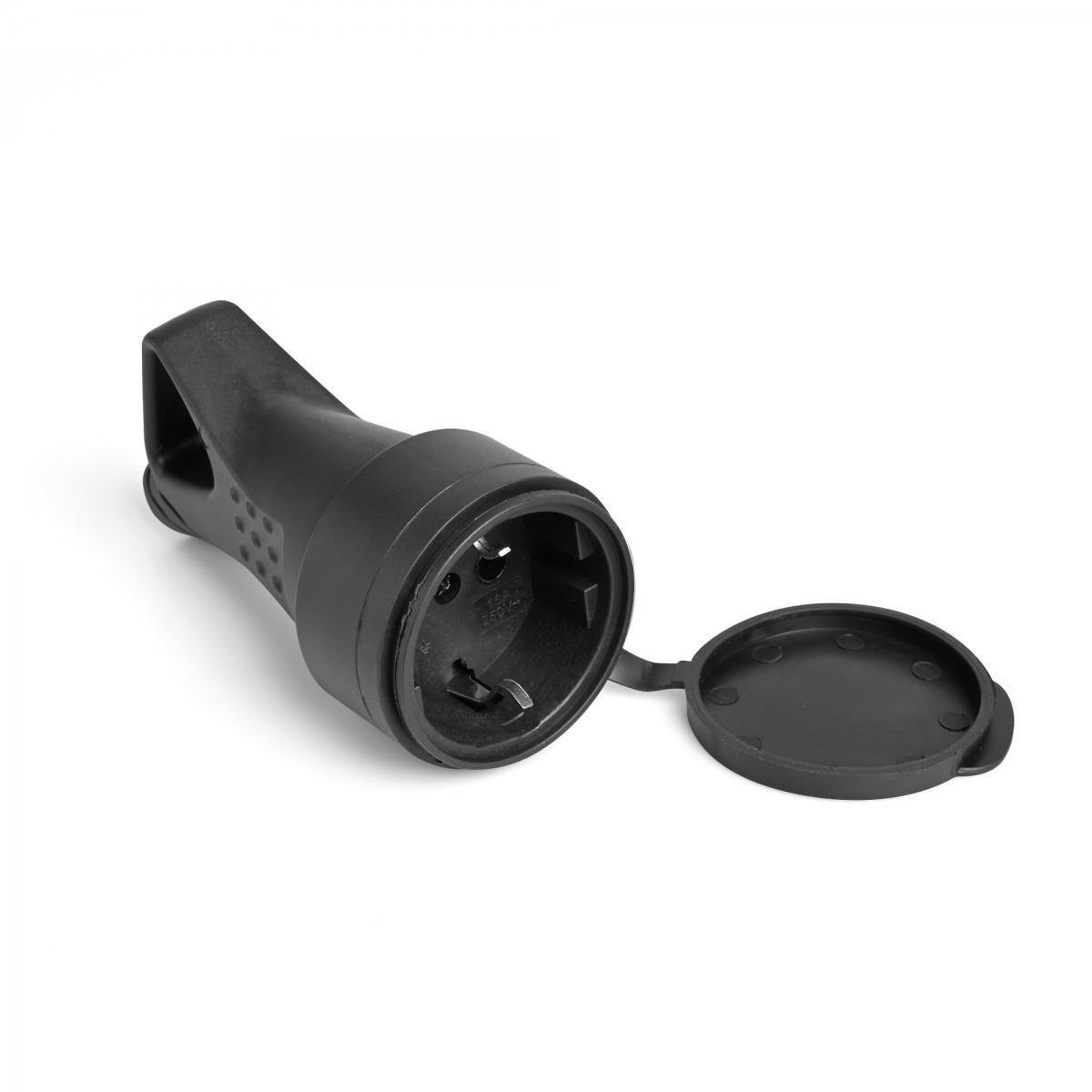 Розетка штепсельная TITANUM Standard с заземлением и ручкой и крышкой IP44 16А (27849430)