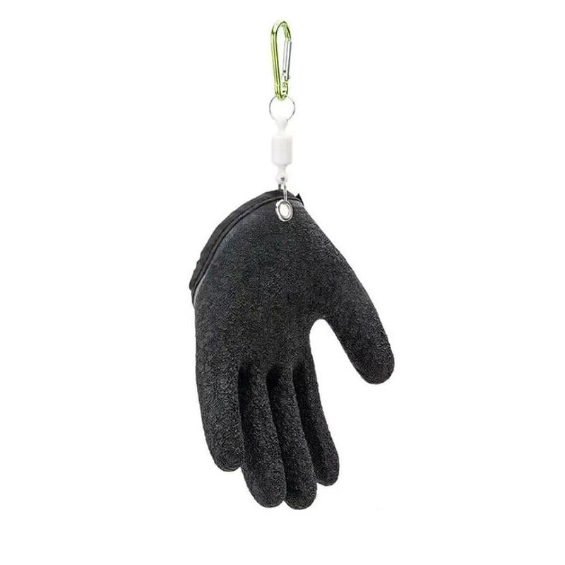 Рукавичка для риболовлі JSFUN на ліву руку протиковзна Black (JSFUN)