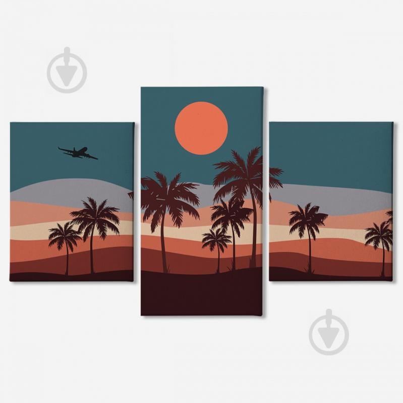Модульная картина из трех частей Malevich Store 96x60 см San Andreas (MK322001)