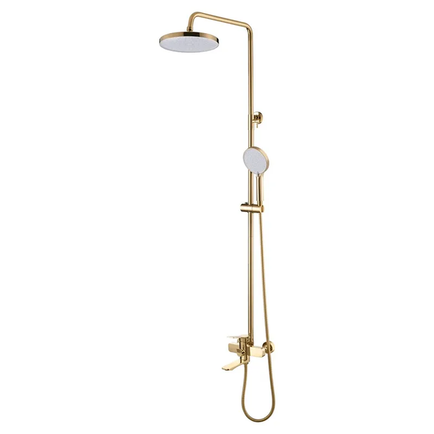 Душевая колонна со смесителем MIXXUS Wilson 009-J Brushed Gold (MI7124)