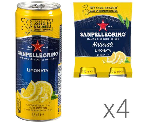 Вода газована соковмісна Лимон San Pellegrino Limonata 4 шт. х 0,33 л (18152) - фото 2 Вода газована соковмісна Лимон San Pellegrino Limonata 4 шт. х 0,33 л (18152) - фото 2