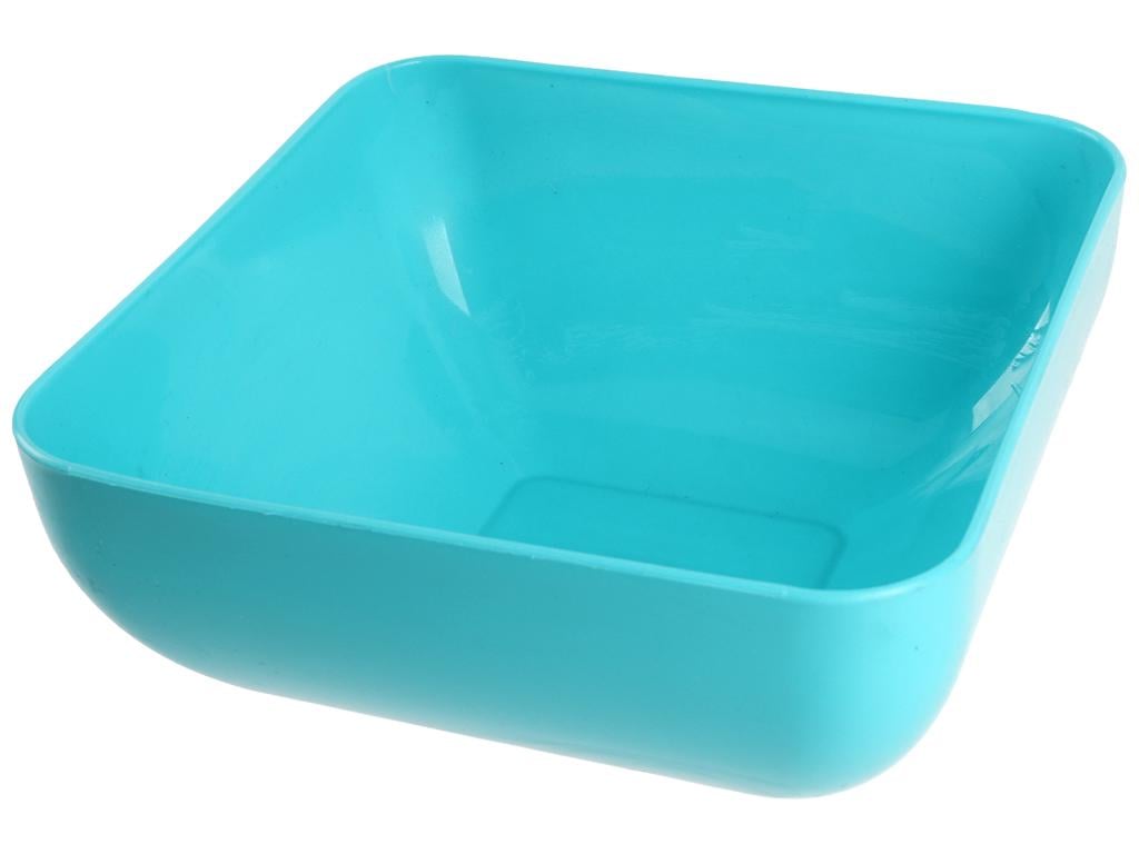 Салатница квадратная Консенсус 2,5л Бирюзовый (MCS-12574-3)