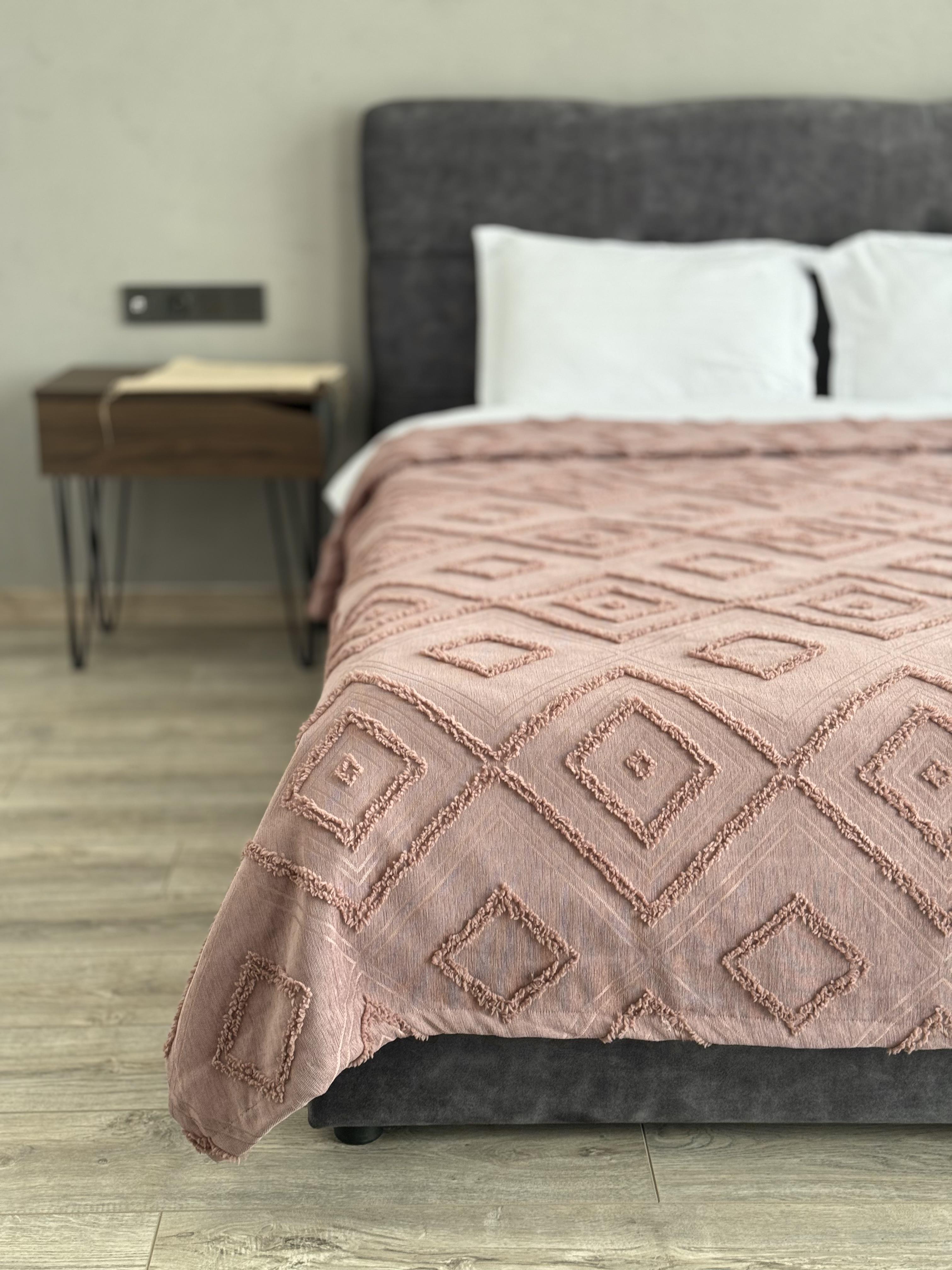 Покрывало Олаф 260x250 см Пудровый