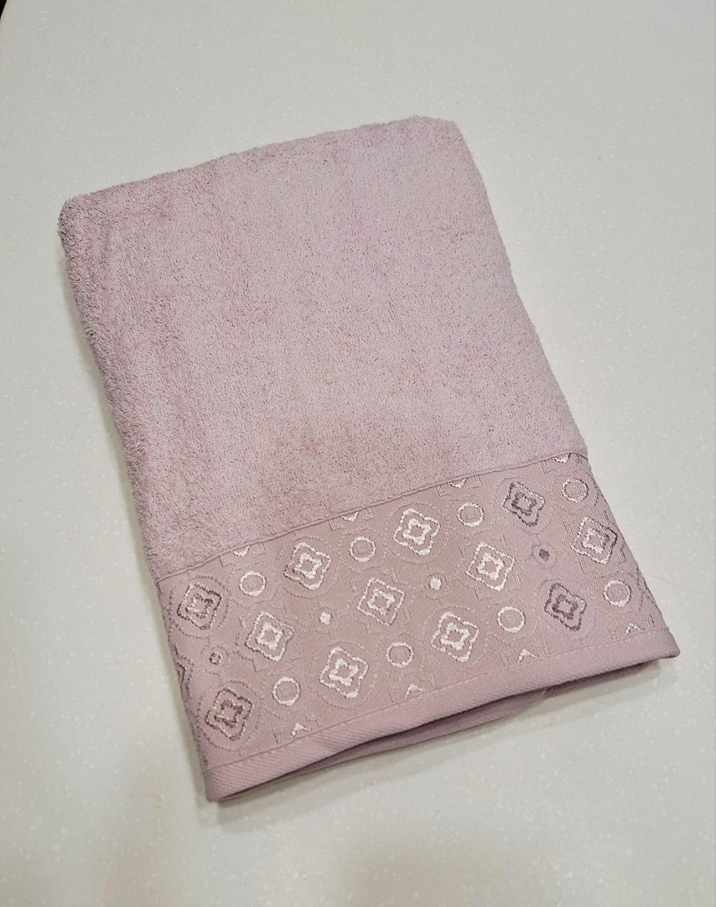 Рушник для обличчя махровий Cestepe VIP Cotton 50x90 см Ніжно-рожевий (812)