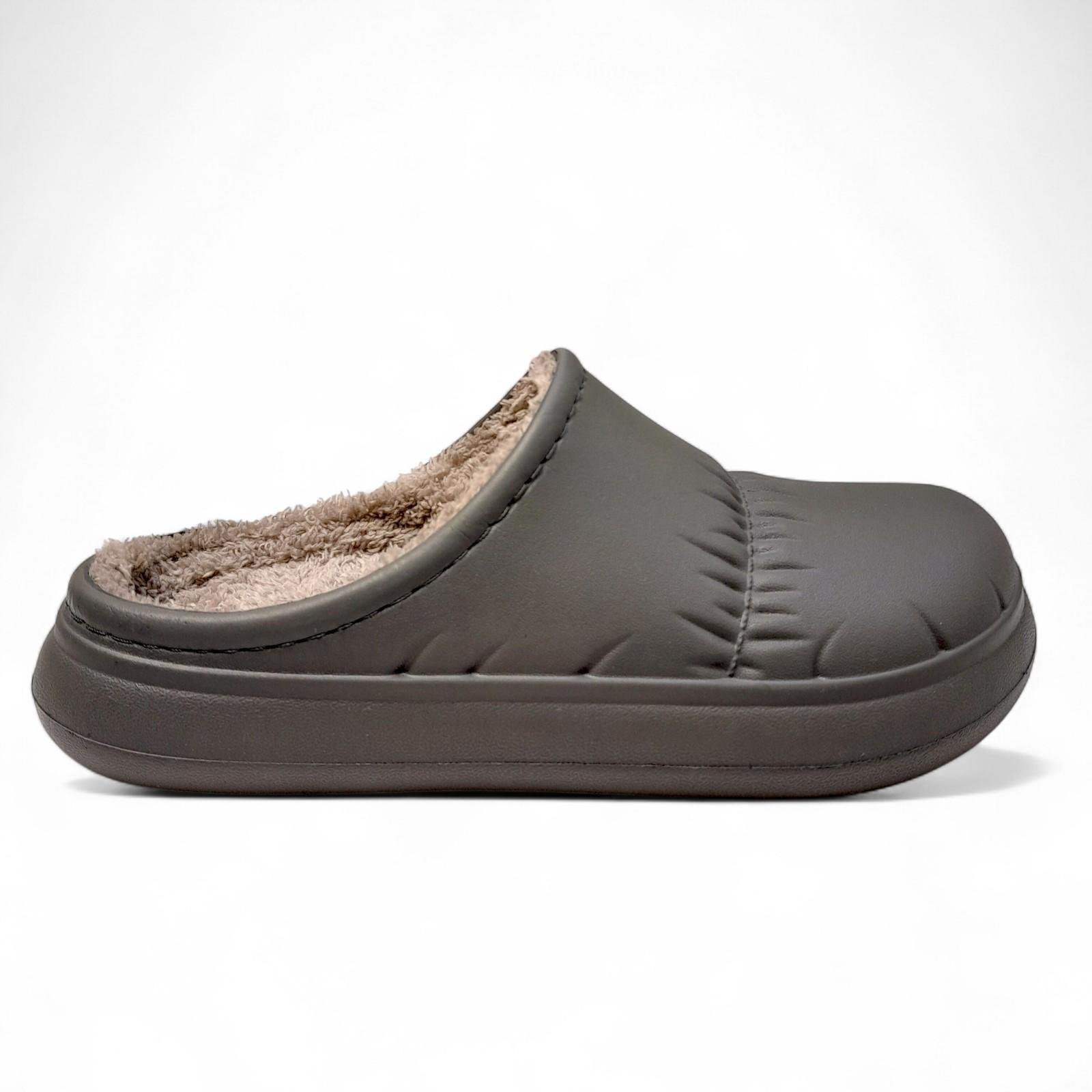 Сабо женские утепленные Krok р. 36 23 см Серый (2798398777) - фото 3