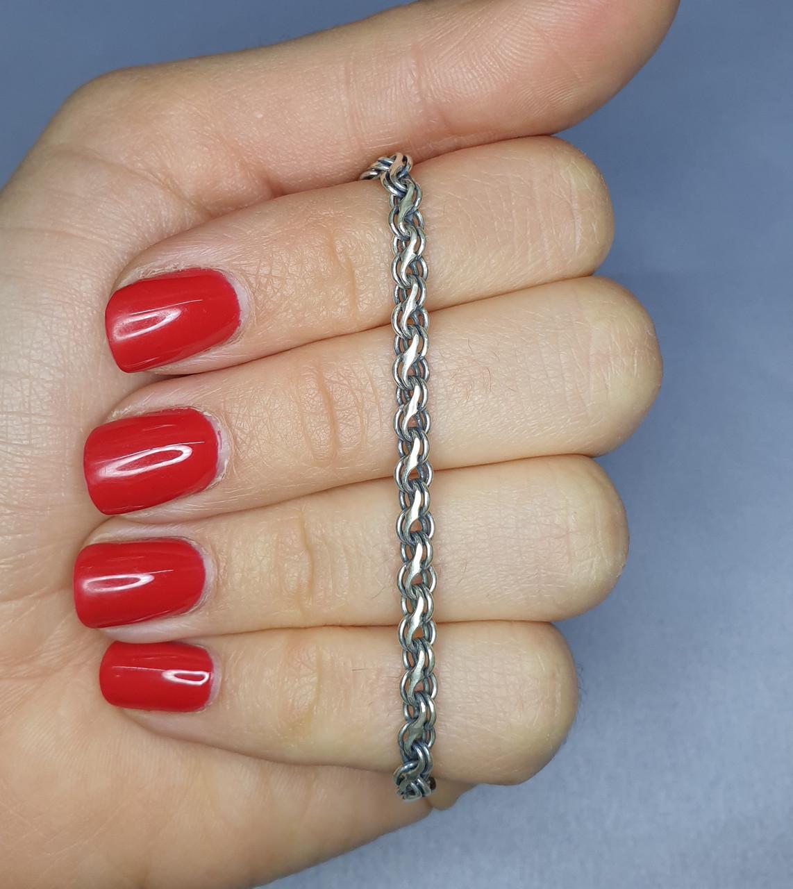 Браслет серебряный Змейка р. 19 6,37 г