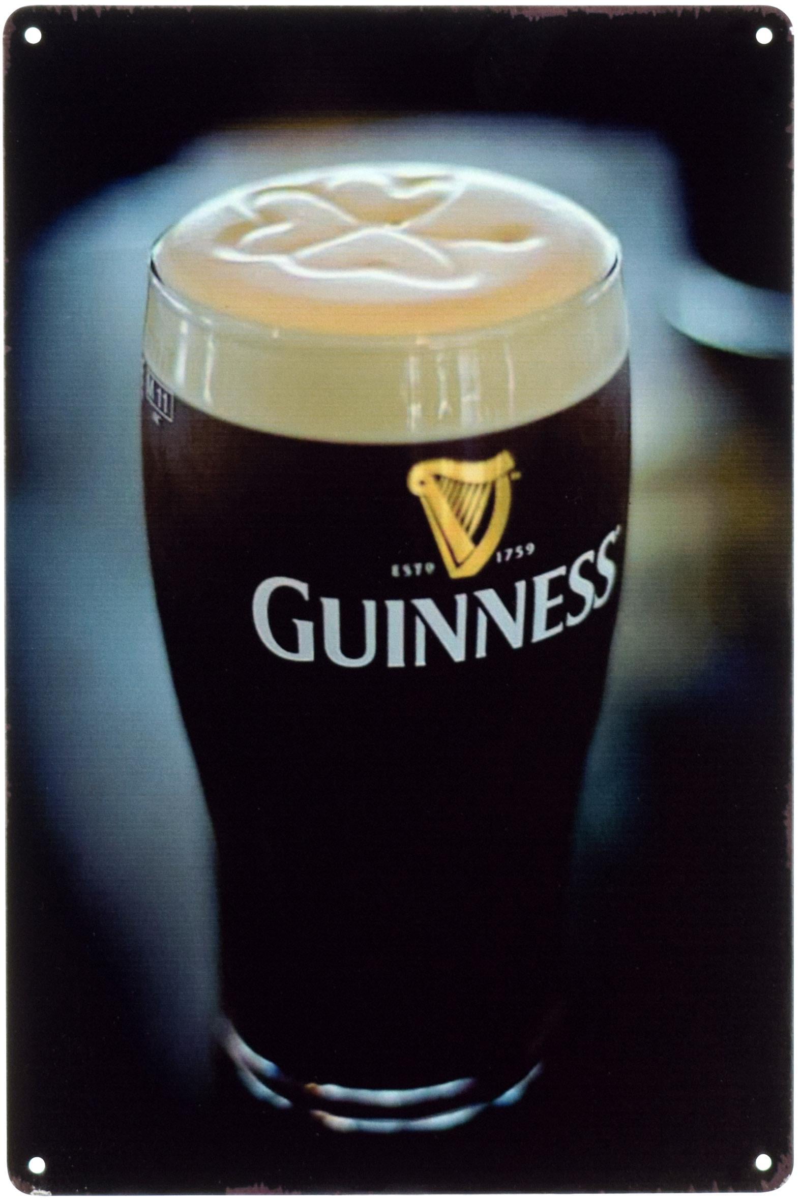 Табличка металлическая Guinness 20x30 см