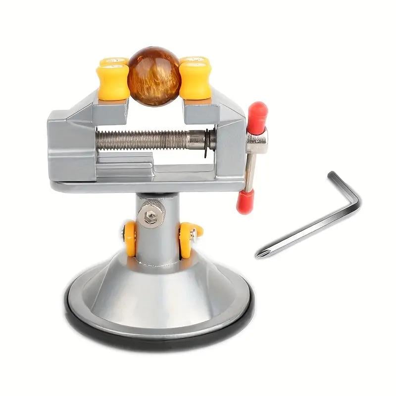 Тиски настольные мини поворотные с вакуумной присоской 22 мм (XJ5432)