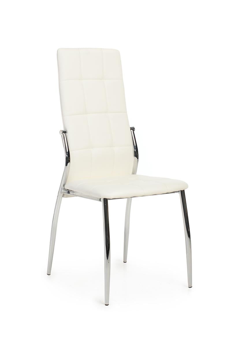 Стул обеденный Vetro Mebel металл хромированный кожзаменитель N-20-8 Белый