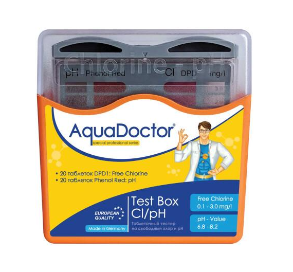 Тестер для бассейна AquaDoctor Test Box Cl/pH (8984855) - фото 1