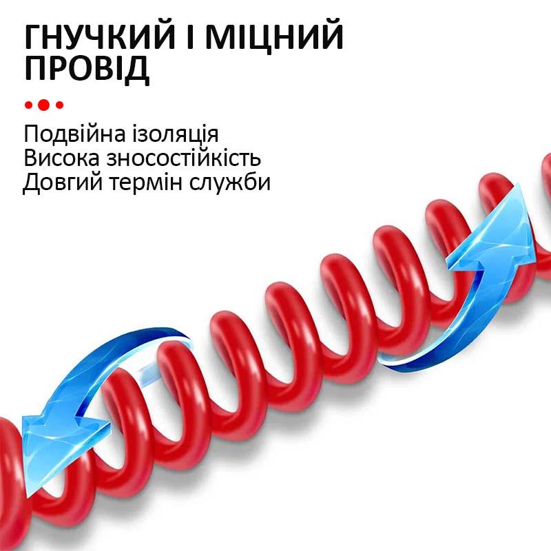 Мультиметр тестера високоякісні/тонкі/провід пружина 2 м/1000V/20A - фото 4