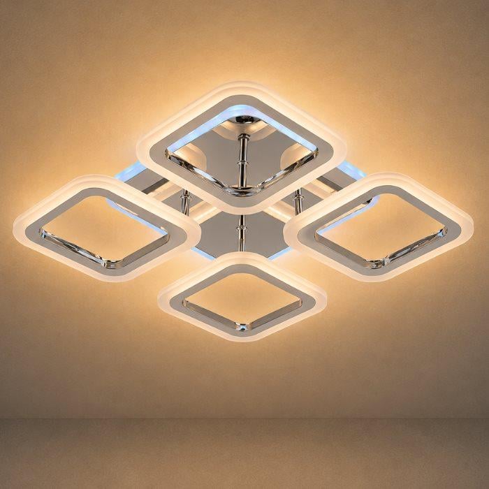 Люстра потолочная Valeso LI8822/4B LED 64W/8W RGB Хром (000050435)