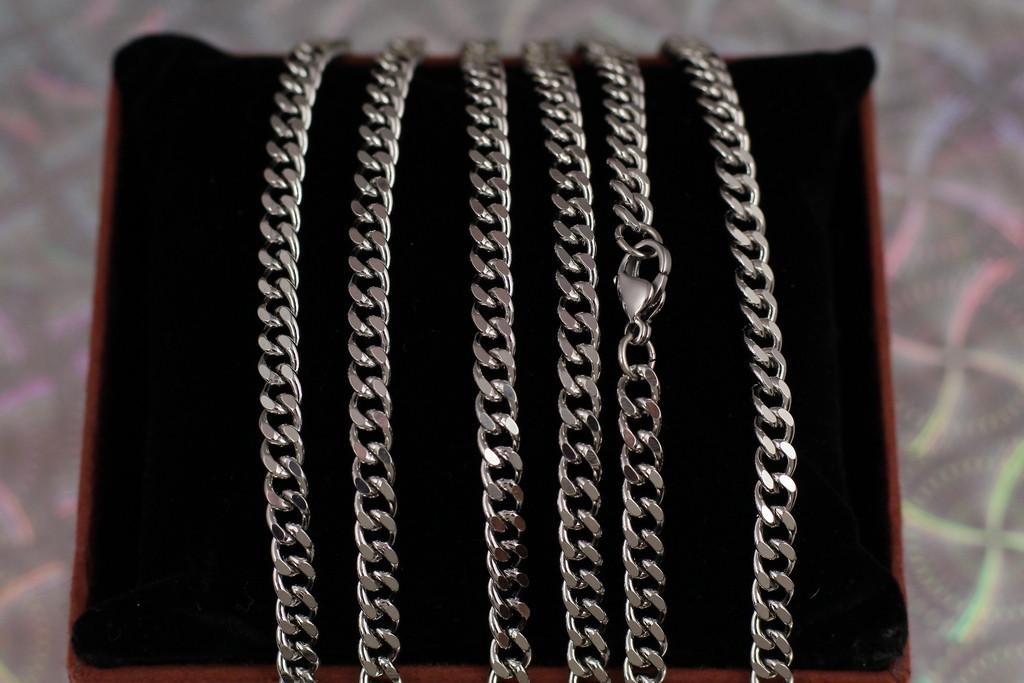 Цепь Xuping Jewelry Панцирная гурмета 60 см 4 мм Серебристый (1850033290)