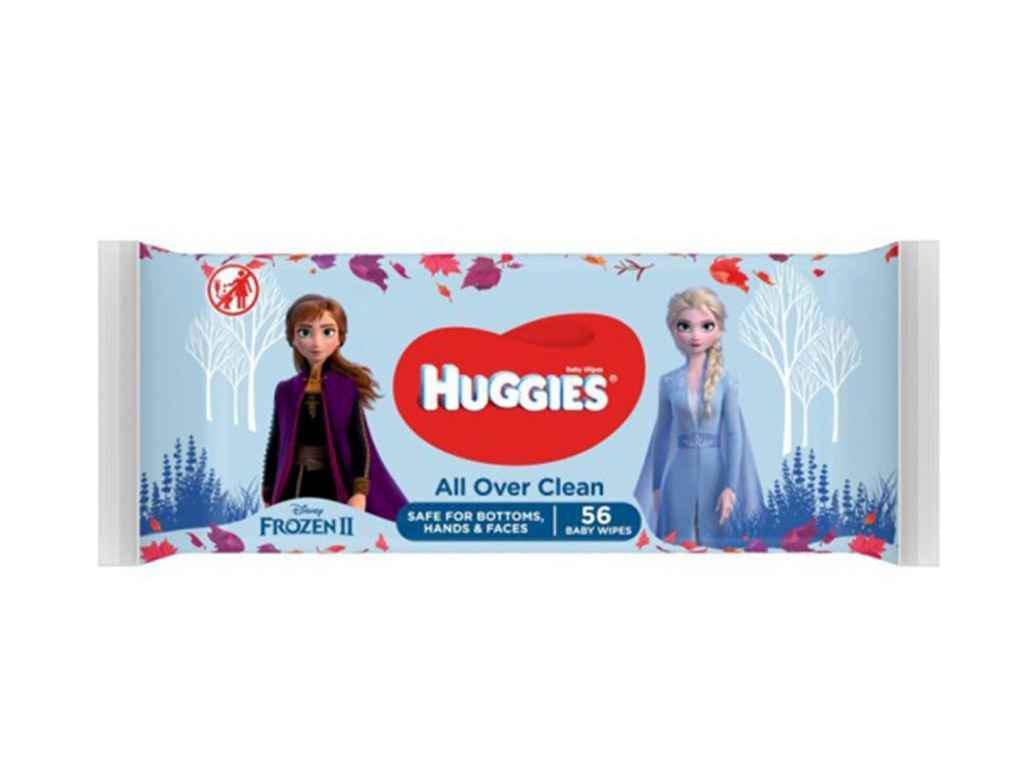 Вологі серветки Huggies Аll over clean 56 шт. (513105)