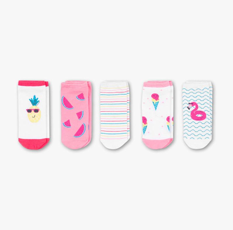 Шкарпетки C&A принт 5 пар р. 34-36 Білий (4181379892513)