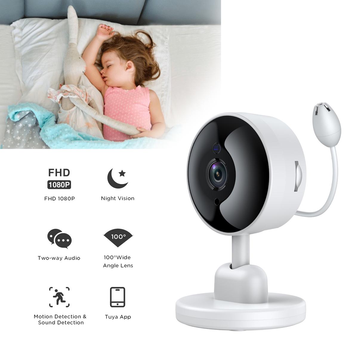 ᐉ Відеоняня з підключенням до телефону WiFi Smart Camera 1080P 2 MP  (1010030-White) • Краща ціна в Києві, Україні • Купити в Епіцентр