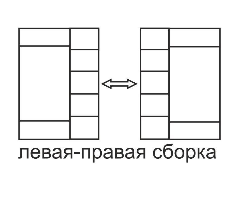 Корпус шкафа-купе Luxe CLS-3 1300x2100x450 мм Дуб молочный (22340) - фото 2