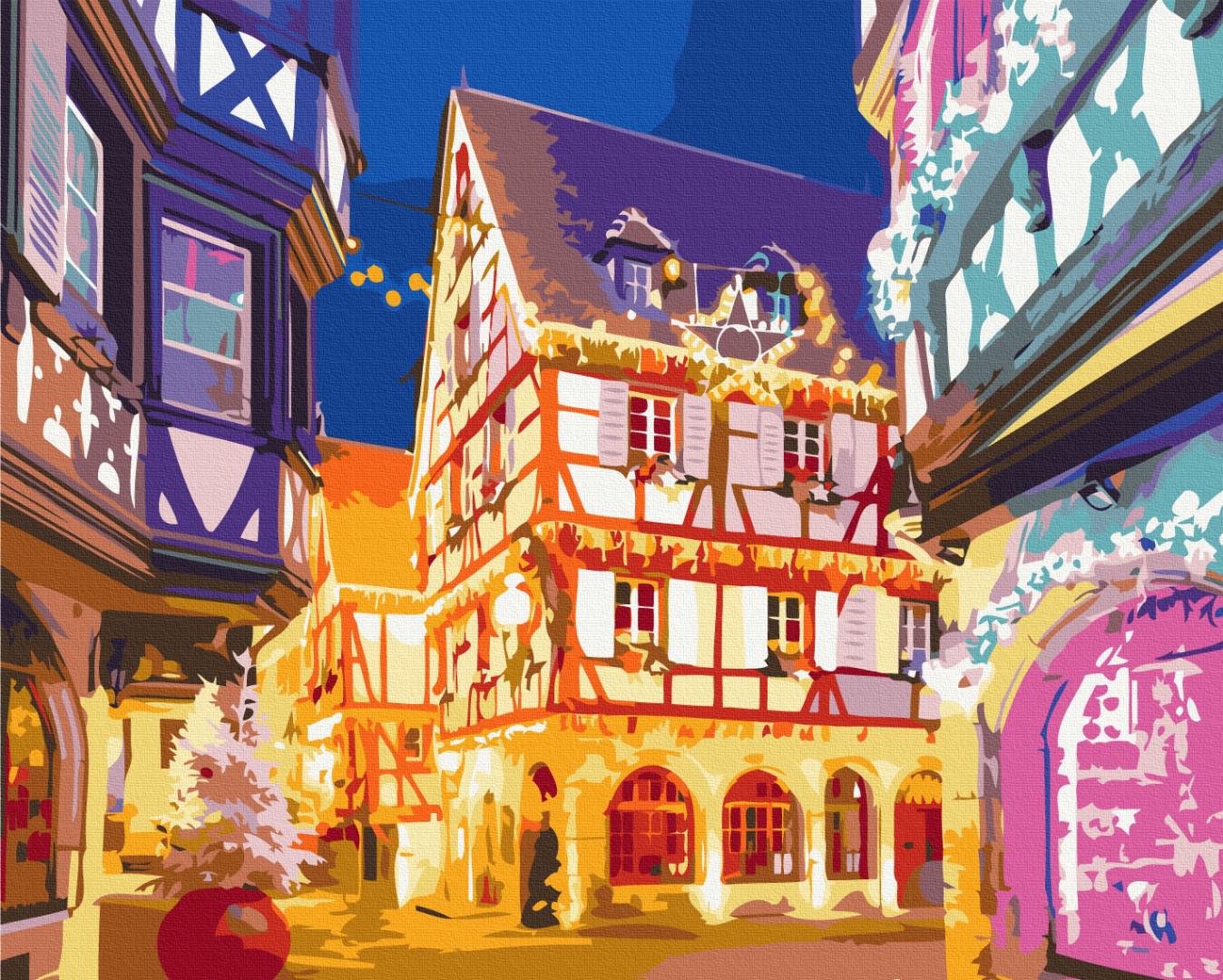 Картина за номерами Brushme Різдвяні вогники 40x50 см (PBS52772)