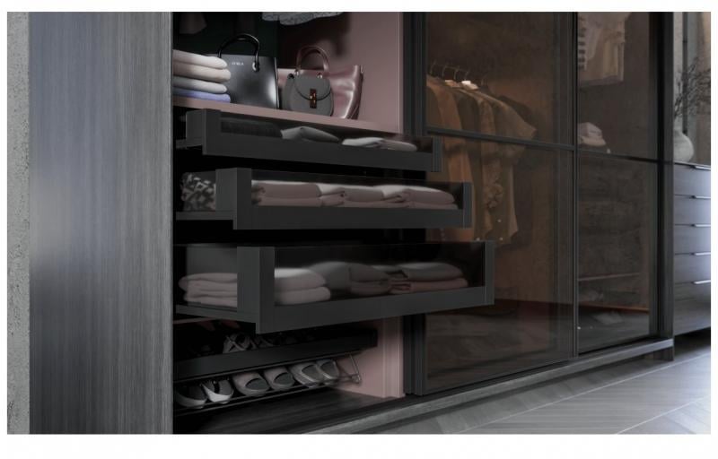 Полиця для взуття GTV Elite з дотягом 700 мм Чорний (WG-POBUW70-20) - фото 4 Полиця для взуття GTV Elite з дотягом 700 мм Чорний (WG-POBUW70-20) - фото 4