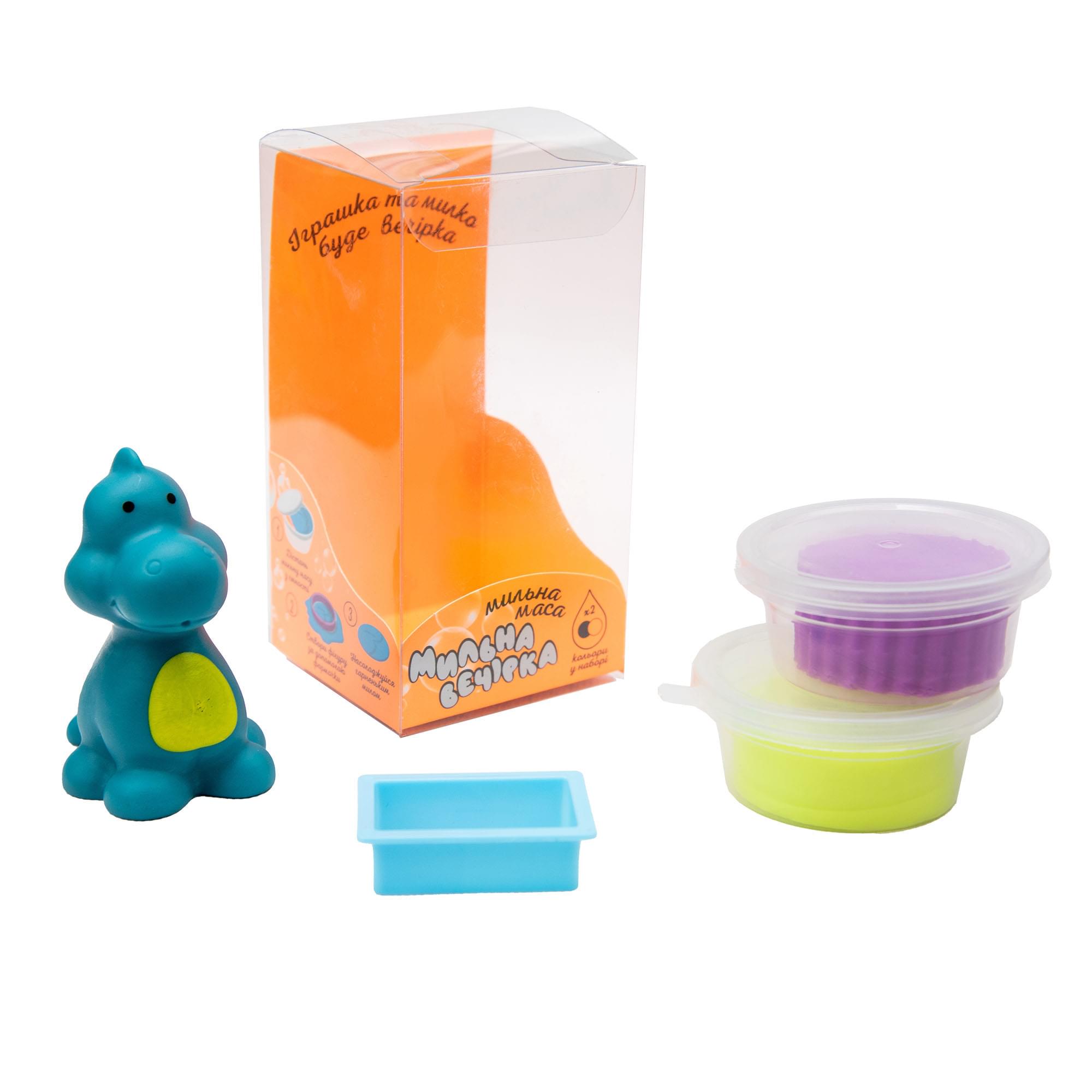 Набор для творчества Strateg Мыльная вечеринка - голубой динозавр (32107) - фото 2 Набор для творчества Strateg Мыльная вечеринка - голубой динозавр (32107) - фото 2