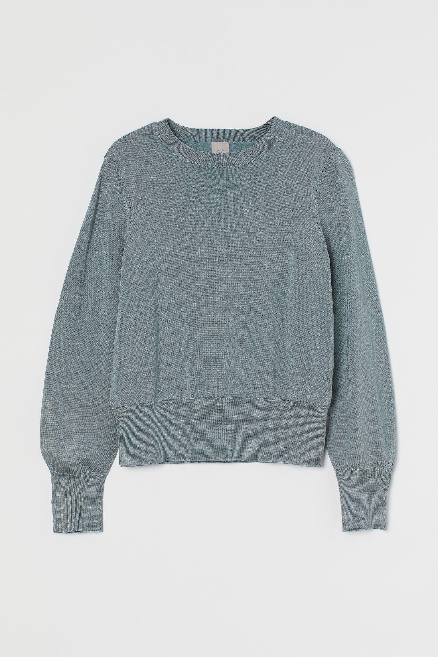 Джемпер H&M M Светло-бирюзовый (18039267452)