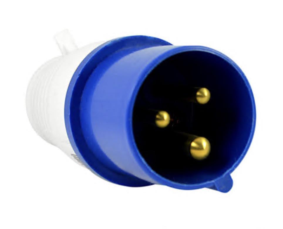 Вилка переносная АСКО-УКРЕМ 013 2Р+ РЕ 16А 220В IP44 (00000003575)