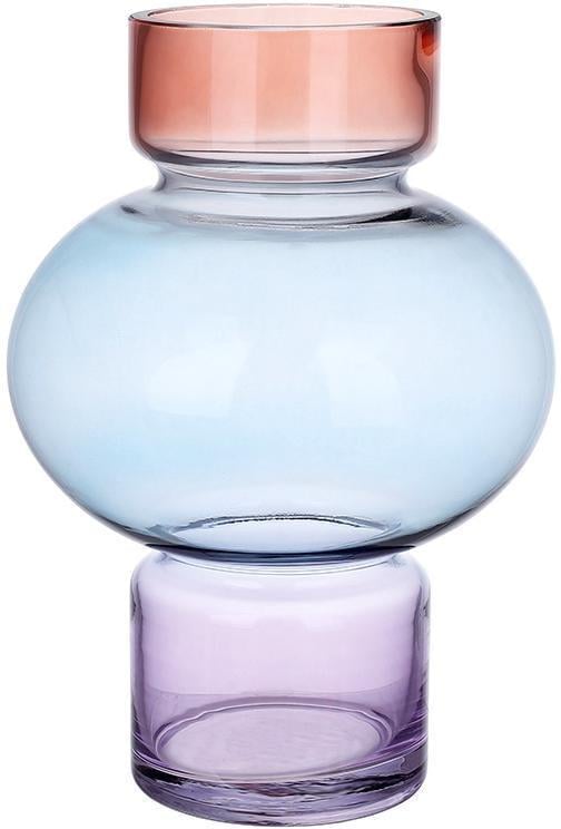 Ваза стеклянная Ariadne Мурано 15х24 см Разноцветный