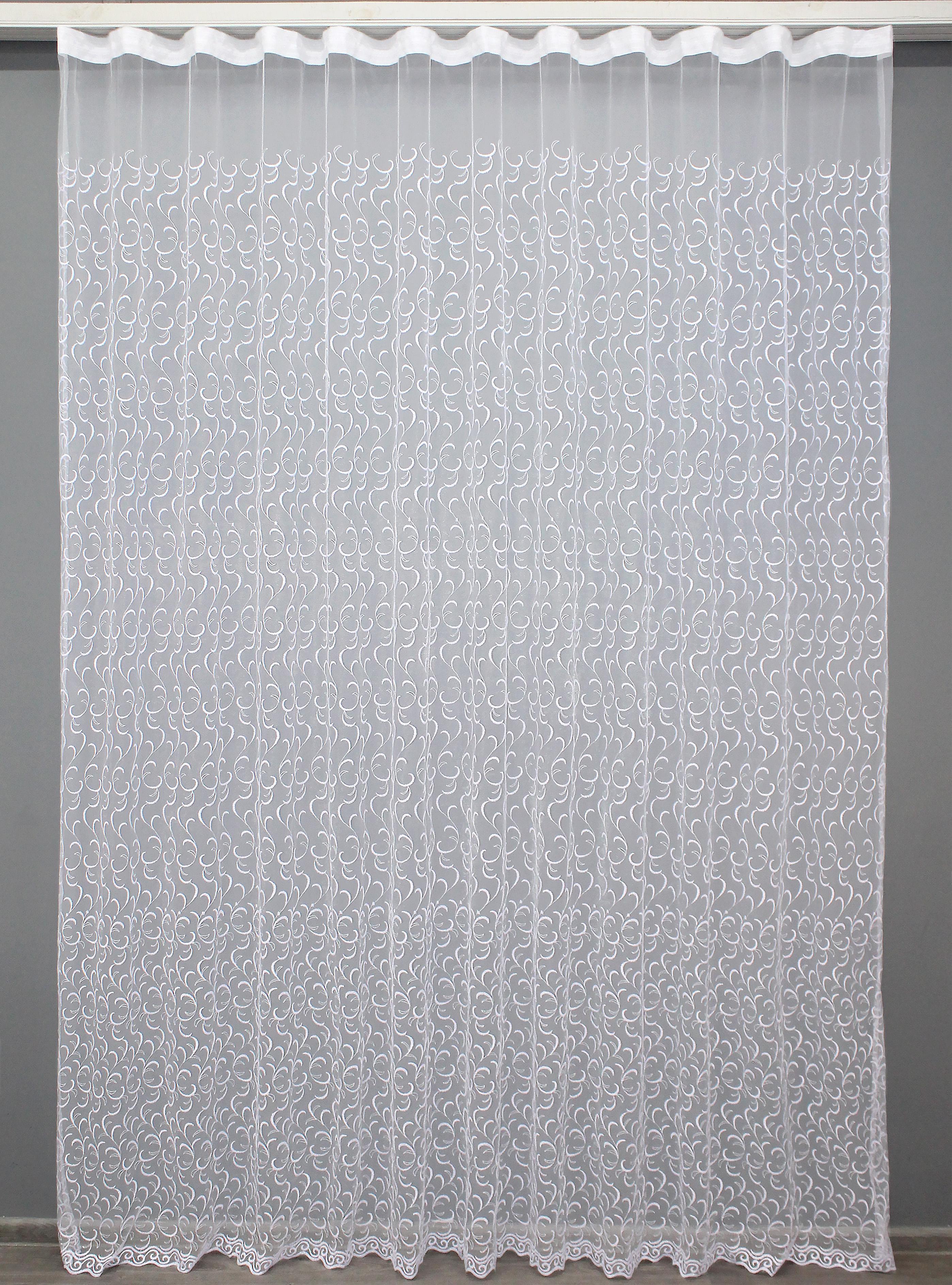 Тюль VR-Textil 1385т Вензель фатин с вышивкой 300х270 см Белый (42-0139) Тюль VR-Textil 1385т Вензель фатин с вышивкой 300х270 см Белый (42-0139)