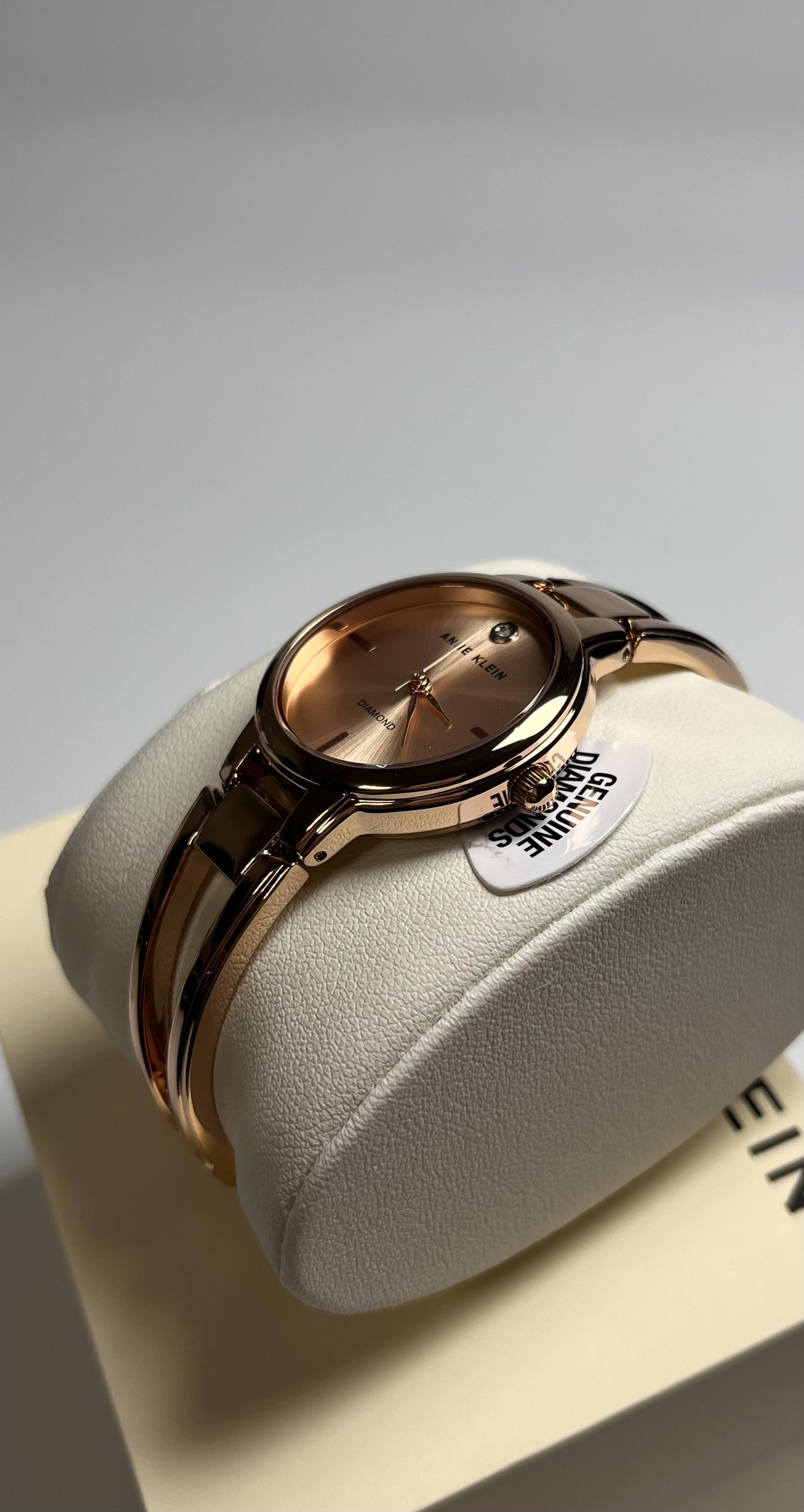 Часы женские Anne Klein AK/2626RGRG Розовое золото (14120159) - фото 4 Часы женские Anne Klein AK/2626RGRG Розовое золото (14120159) - фото 4