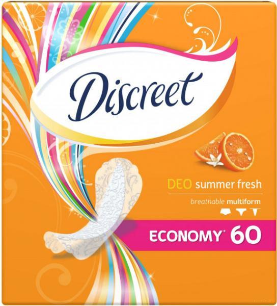 Прокладки щоденні Discreet Deo Літня свіжість 60 шт. (8001090162236)