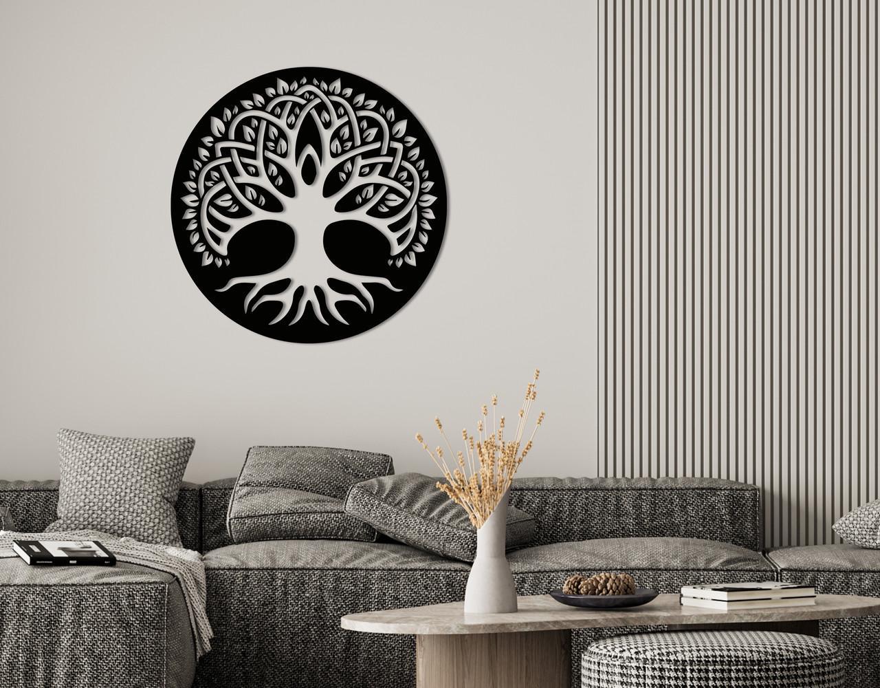 Декоративное панно на стену Upwood Decor Mandala Tree 1 60х60 см Black (1580873001)