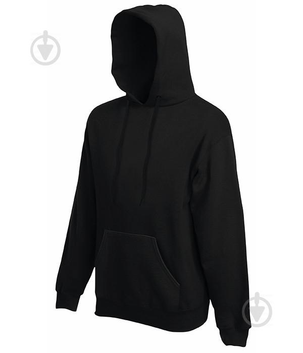 Худи Fruit of the Loom Classic hooded sweat S Черный (062208036S)