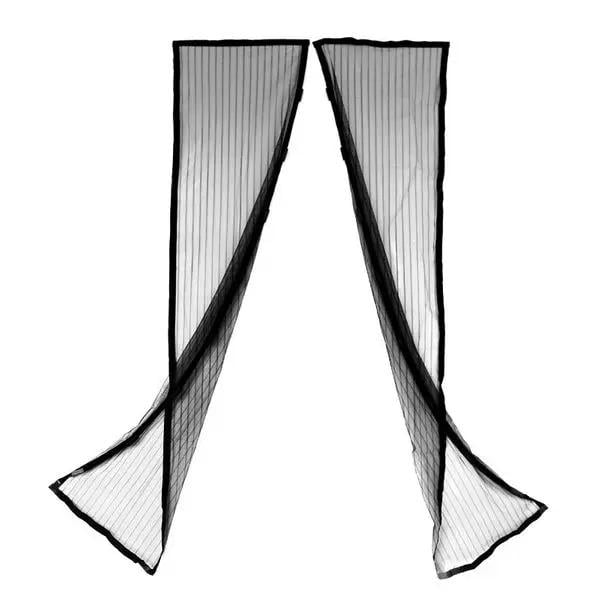 Сетка антимоскитная на двери Magic Mesh с магнитными вставками Черный (3311Р)