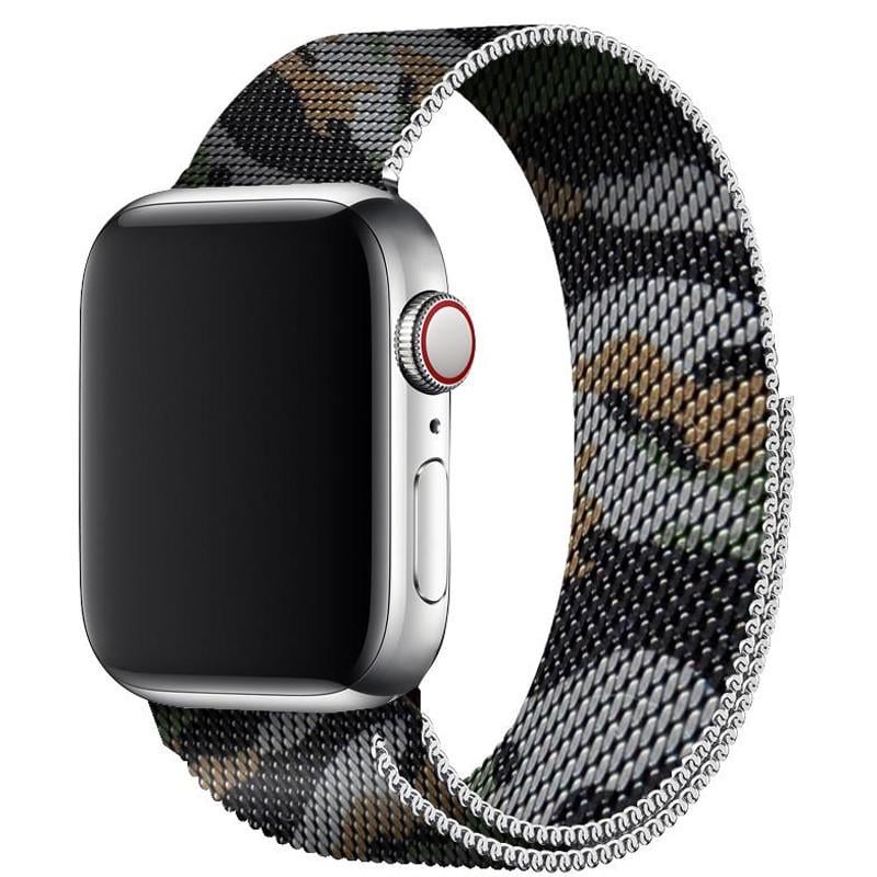 Ремінець для Apple Watch 42-44 mm Milanese Camo Brown (29caa1-884)