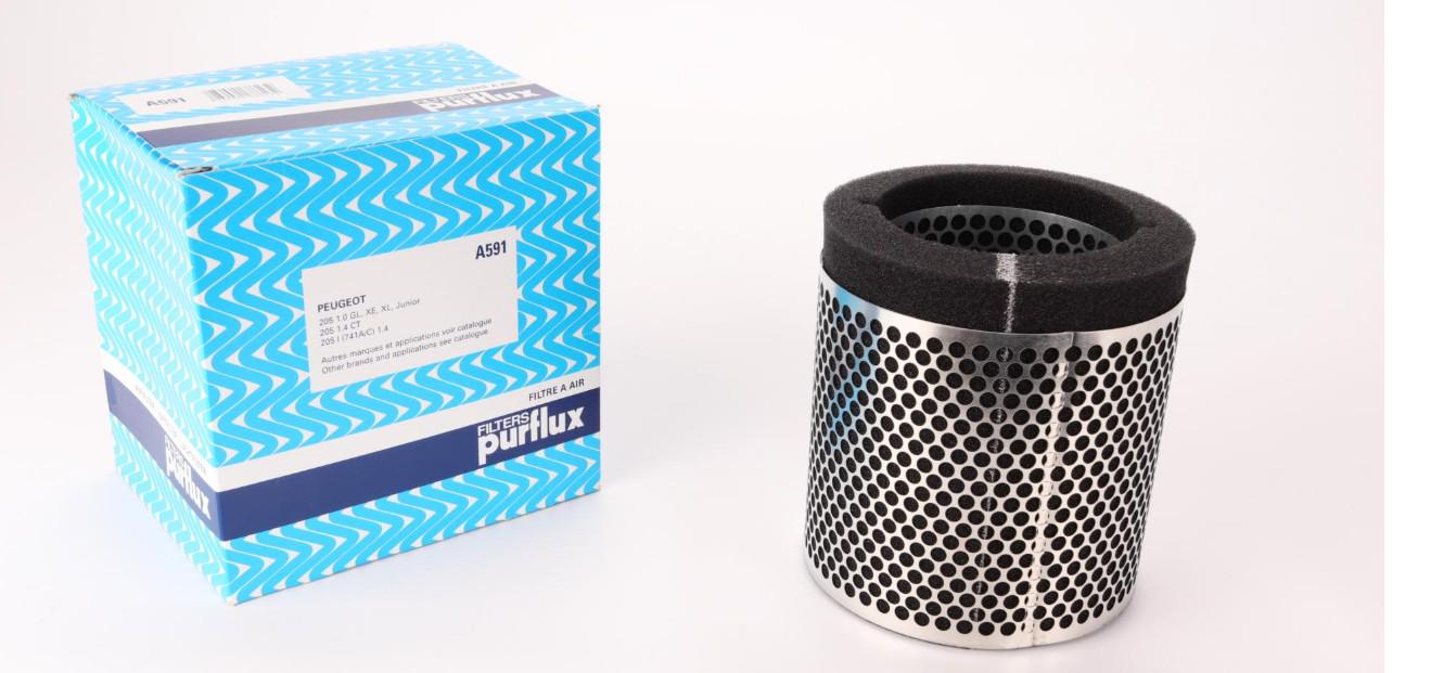Фильтр воздушный PURFLUX для Peugeot 205 1,0/1,4 83-88- (A591)